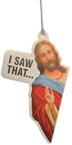 ZOUBAOQ Jesus Auto-Lufterfrischer, Hängender Lufterfrischer, Blumiger Duft, Premium-Karton, Auto Ornament, Rückspiegel Zubehör