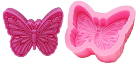 Molde de silicona de mariposa, moldes de velas de animales, moldes de fundición, moldes para hornear, suministros de manualidades para decoraciones de pasteles de chocolate