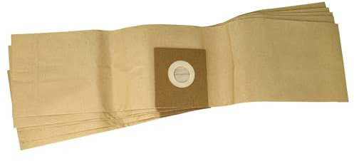 vhbw 5X Staubbeutel kompatibel mit Taski Go Staubsauger - Filterpapier, 63cm x 15cm braun
