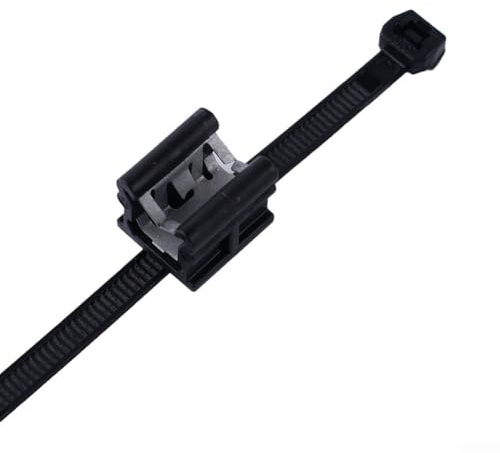 Yhenlovtt 10 x schwarze Kanten-Clips für Kabelbinder, Befestigung von Solarkabeln, PV-Kanten-Clips