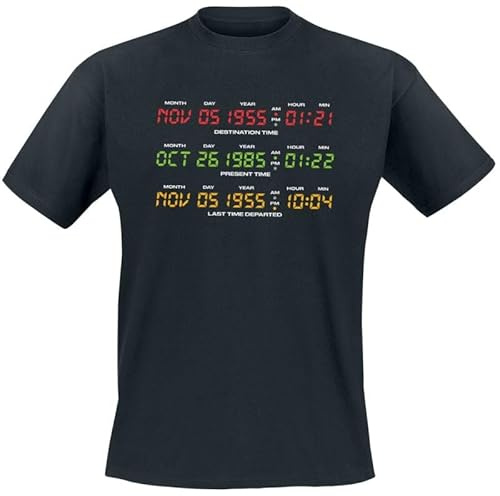 Zurück in die Zukunft Delorean Display Männer T-Shirt schwarz