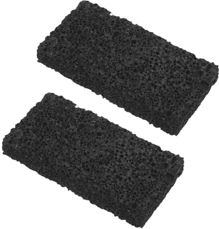 TOYANDONA 2 Stück Aromatherapie Duftsteine aus Natürlichem Schwarzem Lavastein Tragbare Aromadiffusoren für Ätherische Öle Wiederverwendbar 10X5X1,5cm Diffusor für Yoga Reisen und