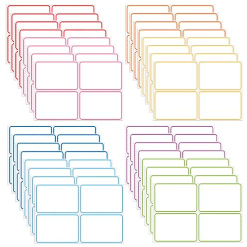 128 Pcs Large Moving Labels for Boxes 15×10cm Coloured Stickers | Sticky Labels 8 Colors Self Adhesive Label, Writable Address Stickers, Strong Adhesion Moving House Essentials