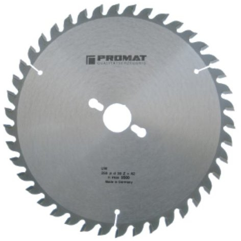 PROMAT 814920 Kreissägeblatt HM W 42Z. D.250mm B.3,2mm PROMAT Bohrung 30mm