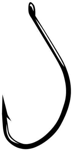 Gamakatsu Unisex-Erwachsene 50410-25 Angelhaken, schwarz, 1