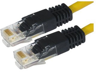 Cable-core – Cable cruzado CAT 5e RJ45 de red Ethernet Cable amarillo 3 metros