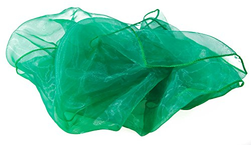 KAWANYO Jongliertücher Grün 65 x 65cm Kindergymnastik Tanz Seidentücher Schule