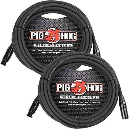Pig Hog Série 50 'Micro XLR Câbles 2-pack