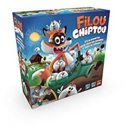 Filou Chiptou - Jeux de Société Amusant pour Famille et Enfants - Sauvez les Poules du Renard Maladroit - Jeu de Rapidité et d'Action - Amusez vous A Partir de 4 Ans - 2 à 4 joueurs