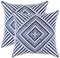 TreeWool Dekorativer Kissenbezug (50 x 50 cm, Marineblau) Kaleidoskop Design 100% Baumwolle (2er Pack)