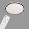Briloner Leuchten - LED Deckenleuchte, Deckenlampe dimmbar, Sternendekor, Farbtemperatursteuerung, Fernbedienung, Memory-Funktion, Nachtlichtfunktion, Timer, 24 Watt, 2.400 Lumen, Weiß-Schwarz, Ø 38cm