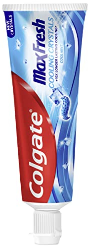 Colgate Zahnpasta Max Fresh Cooling Crystals 75 ml – effektive Zahnreinigung für langanhaltende Frische und ein sauberes Mundgefühl – hält die Zähne weiß und bekämpft Karies