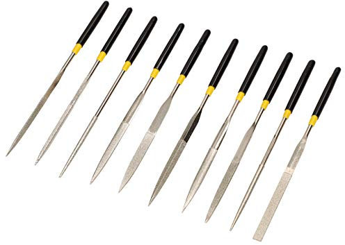 KOTARBAU® Set di 10 lime diamantate da 140 mm per metallo professionale