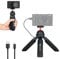 KIWIFOTOS Mini Tischstativ Handgriff mit Power Bank für Sony ZV-1 ZV-E10 A6600 RX100, GRIIIx M50 M6II G7XIII G100 Zoom H6, DJI Osmo Pocket Kompakter Spiegelloser Einsteiger DSLR Kamera Selfie Stick