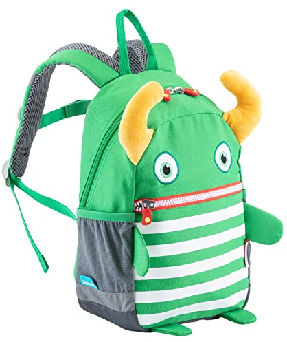Skandika Sorgenfresser Kinderrucksack Pat | Kinder Rucksack ab 1-5 Jahre für Mädchen und Jungen, 8 L, Namensschild, reflektierende Elemente, Outdoor | Kindergartenrucksack, Vorschulrucksack