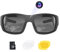 OhO - Occhiali da sole video da 32 GB 1080 P Full HD con fotocamera integrata da 15 MP e protezione polarizzata UV400 di sicurezza e lente intercambiabile