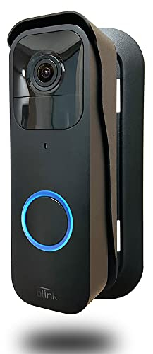 [UK VERSION] Blink Video Doorbell Mount by IRONA, Adjustable Angel, Stainless Steel Wall Mount Design, Waterproof Bracket for Blink Video Doorbell, Easy Installation, Black