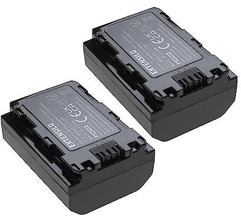 EXTENSILO 2x Replacement Battery compatible with Sony Alpha 6600, 7R IV, 7 IV, 7c, 1, 7R IIIA, 7R IVA Camera DSLR (2000mAh, 7.2 V, Li-ion)