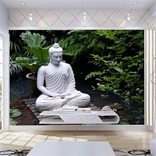 Große Tapete 3D Fototapete Buddha Wolke Wasser Zen Buddha Fun Zen TV Hintergrund Wandtapete 3D für Wände wohnzimmer tapeten tapete wand für schlafzimmer retro geometrisch fototapete-250cm×170cm