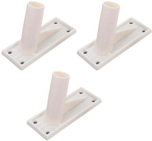 IWOWHERO 3Stücke Selbstklebende Fahnenmast Halterungen Wandmontage Flaggenhalter Racks für Innen und Außenbereich Stabiler Wandhalter für Fahnenmasten für Klassenräume und Veranstaltungen