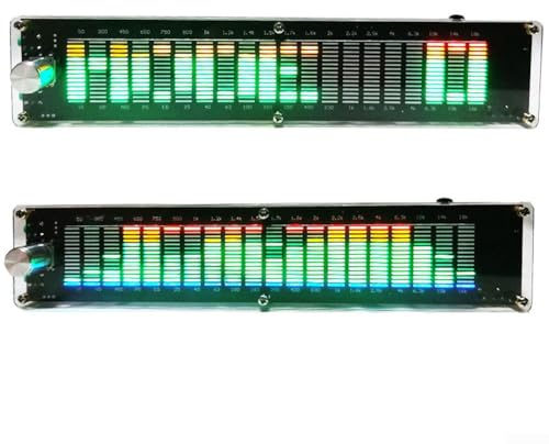 SPORTARC Audio-Pegel-LED-Anzeige, Musikspektrumanzeige, für DSP-Equalizer, Musik-Audio-Spektrum-Analysator, VU-Meter, Audiopegel, LED-Display, USB (mit für DSP)