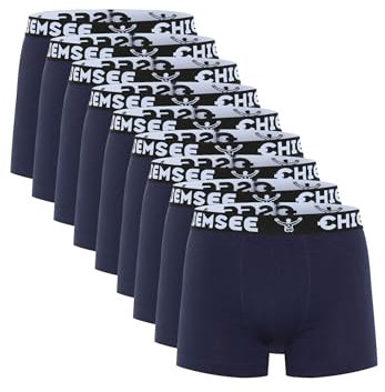 Chiemsee Boxer Short Herren Trunk Unterwäsche Regular Fit Retroshorts 9er Pack, Farbe:Navy, Bekleidungsgröße:S