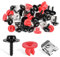 GOOACC Motor-Spritzschutz-Abdeckschrauben, Bolzen, Mutter-Clip, Torx, Flachkopf-Blechschraube für Ford W702413-S450B, W702438-S300, Lincoln Continenta, 10 Sets