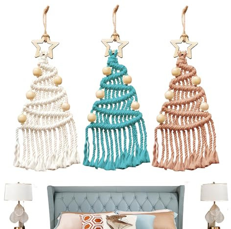 Weihnachtsbaum Makramee Dekore - Anfänger Boho Flechten Kit mit Tutorial