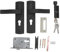 Universal Door Handle Lever Lock Combination Set with Keys - Manganese Steel for Home Interior Doors