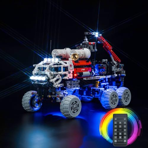 Fernbedienung Licht-Kit Kompatibel mit Lego 42180 Mars Crew Exploration Rover (Kein Modell), Led Beleuchtungs Set für Technic Mars Crew Exploration Rover Bauset Kreative Spielzeug