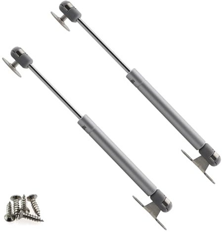 CChiai 2PCS Iron Head with Copper Core Gas Pressure Rod Direct Selling Telescopic Pneumatic Support Column Soft Close Hinges 10 inches Cabinet Shock Absorber for Cabinets Bookcases Wardrobes
