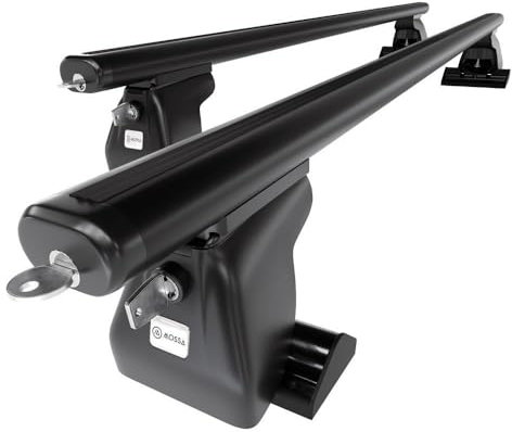 Mossa - Alu-Dachträger kompatibel mit VW Volkswagen California T6 Van (2015-2021) - schwarz Dachträger Dachgepäckträger - T-Profil 1