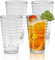 AstraLoom Camping-Becher & Trinkgläser 4er Set aus bruchsicherem Acryl (385ml) – stapelbar für Camping & Garten | Spülmaschinenfest + BPA-frei | Outdoor, Haushalt & Party