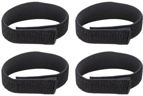 4-Stück Hosenklammer Fahrrad Hosenklammer,Gummiband,Hosenklammern für Radfahrer,Hosengummi,Hosenschutz Fahrrad Set,Gurtbänder Klettbänder,Hosenbein Klammer Fahrradklammer für Hosen Klettverschluss