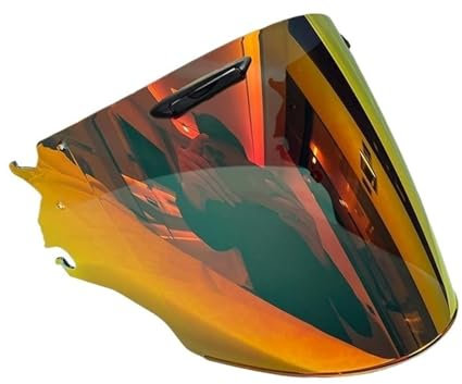 CDHOUSE Convient for Le Casque Arai VZ Ram, Demi-Casque Trois-Quarts, Objectif 3/4.(Gold Red)