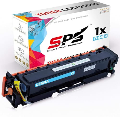 SPS Drucker Toner Kompatibel für HP Color Laserjet Pro MFP M 181 - CF531A / 205A | Cyan | 900 Seiten