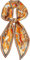 FonVan Seidenschal Seide Haarschal für Damen, Halstücher, Bandana, Satin Schal Kopftuch, Halstücher für Handtaschen, Handtaschen-Zubehör, Seidentücher Scarf (Yellow Colorful Flower)