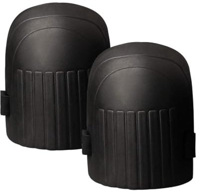 Sheporse Knee Pads for Working, Knee Caps with Waterproof EVA Foam Cushion Soft Inner Liner Easy Adjustable Straps for Knees Protectors for Sport Outdoor Work Builder 1Pair (Black)