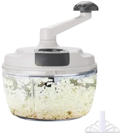 Hachoir manuel – Processeur de légumes manuel rapide et multifonctionnel | Hachoir manuel, hachoir à manivelle avec poignée pliable, pour légumes, viandes et fruits