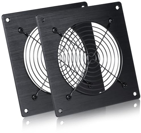 xiaoqijia Computer case Ventilation Grille 120mm, AV Rack Cooling System, Fan mounting Bracket kit, dustproof mesh Panel, Server Cabinet Airflow optimization (2)