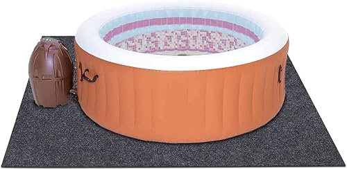 Tappetino per vasca idromassaggio, per piscine fuori terra, portatile, con rivestimento per piscina, accessori per piscine interne/esterne (1,8 m, 3,5 m)