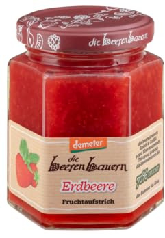 die beerenbauern demeter Fruchtaufstrich Erdbeere, 200 g