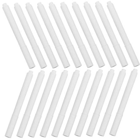 VILLFUL Pennarelli Whiteboard Cancellabili a Base d'Acqua 20 Pezzi, Bianco | Scrittura Liscia e Chiara, Plastico Resistente, per Lavagna e Vetro, Confezione da 20 Pezzi