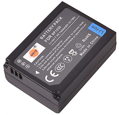 DSTE Full Coded 7.4V 1400mAh BP-1030 BP1030 Li-ion Battery for Samsung NX200 NX210 NX1000 Camera