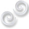 Island Piercings PAAR Dehnungsspirale Spirale Sichel Knochen 2mm