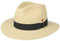 Mayser Sombrero Panamá Menton Mujer/Hombre - Made in The EU protección UV de Sol con Banda Grosgrain Verano Primavera/Verano - 58 cm Natural