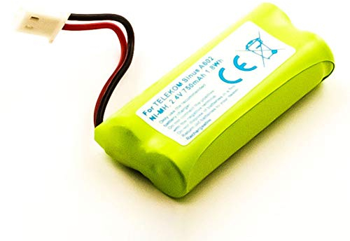 MobiloTec Akku kompatibel mit Telekom Sinus A602 Touch, Telefon/Festnetz NiMH Batterie
