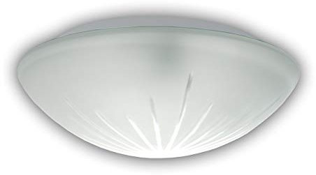Niermann Standby Nurglasleuchte, Glas/Metall, satiniert, 20 x 20 x 8 cm