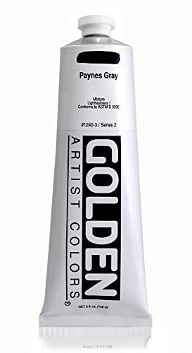 Golden Artist Colors Or 5 oz Peinture de carrosserie Lourde Acrylique - paynes Gris Gris 5 oz