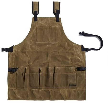 Readywares Werkzeugschürze aus gewachstem Segeltuch, Schürzen, Holzbearbeitungsschürzen